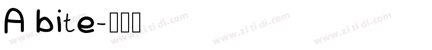 A bite字体转换